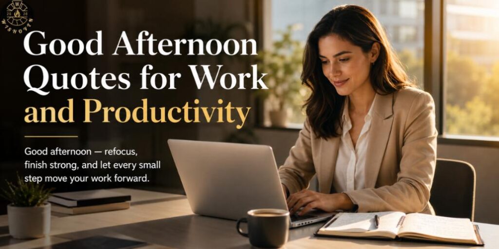 Good Afternoon Quotes for Work and Productivity