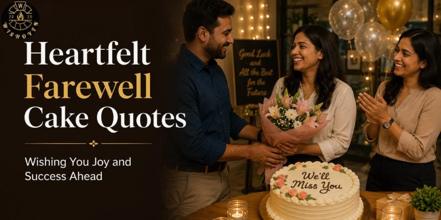 Heartfelt Farewell Cake Quotes