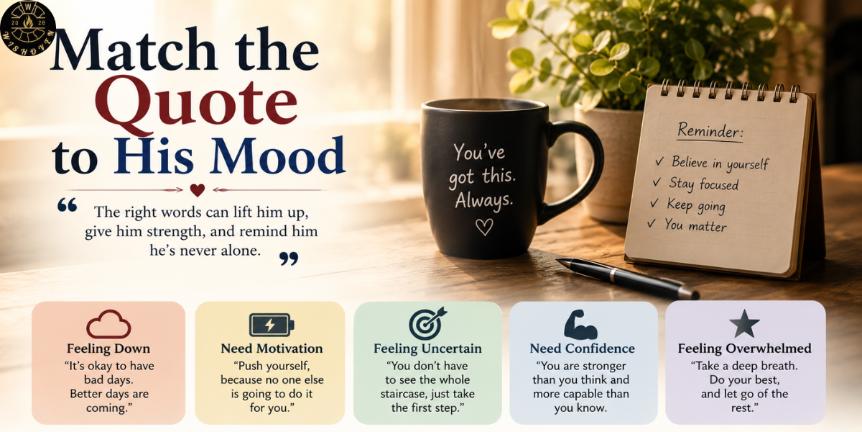 Match the Quote to His Mood