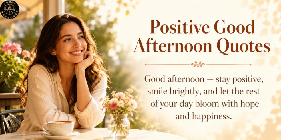 Positive Good Afternoon Quotes