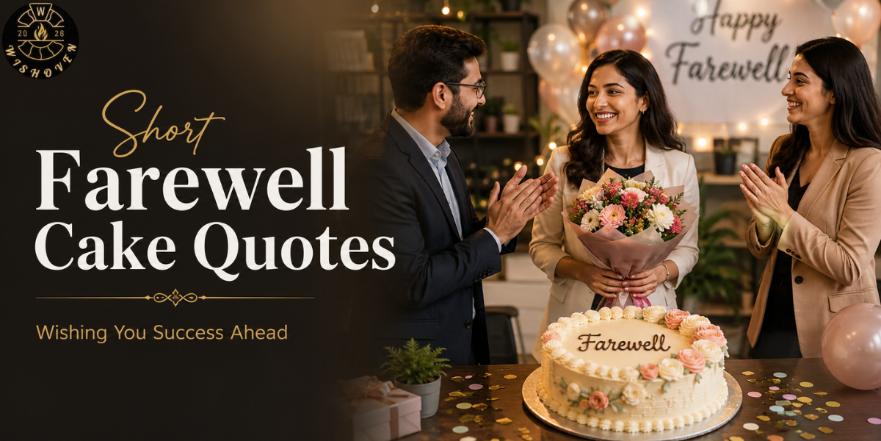 Short Farewell Cake Quotes