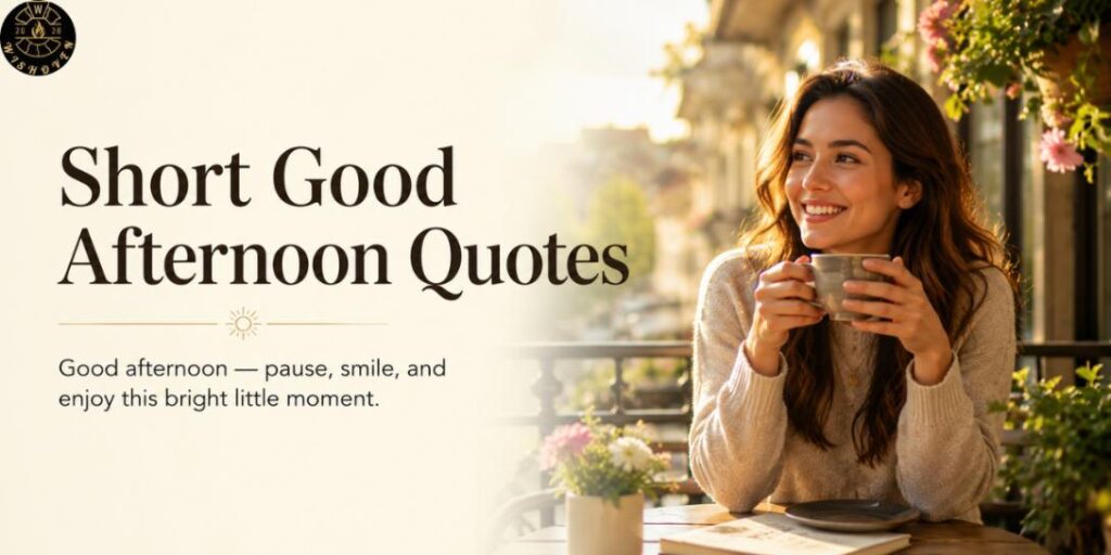 Short Good Afternoon Quotes