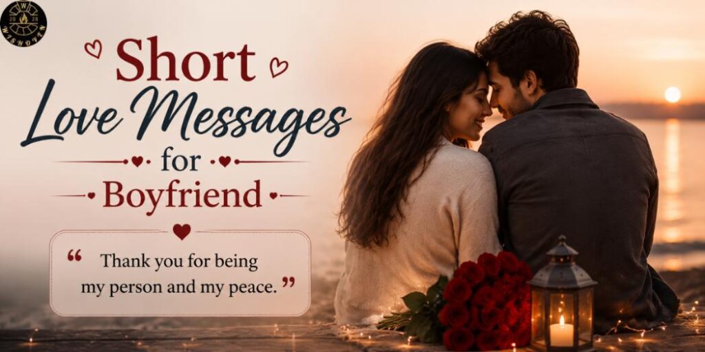 Short Love Messages for Boyfriend