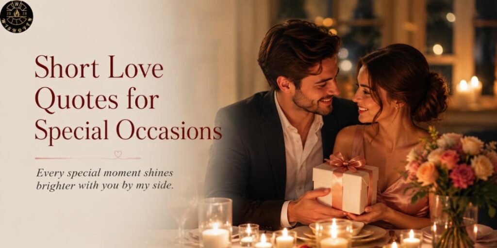 Short Love Quotes for Special Occasions