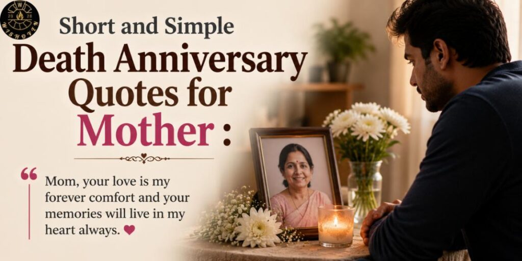 Short and Simple Death Anniversary Quotes for Mother