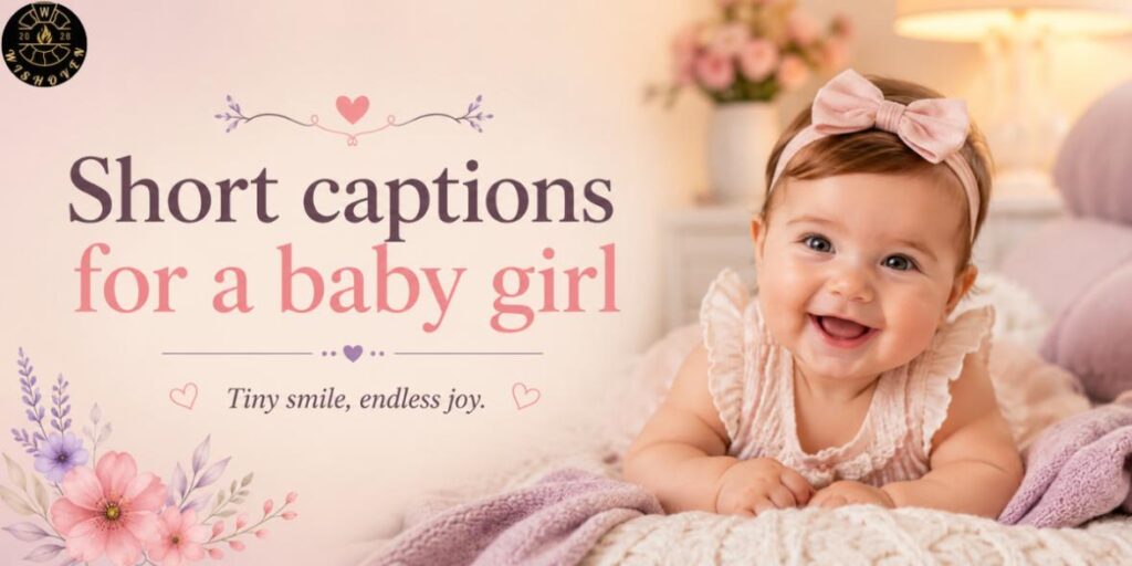 Short captions for a baby girl