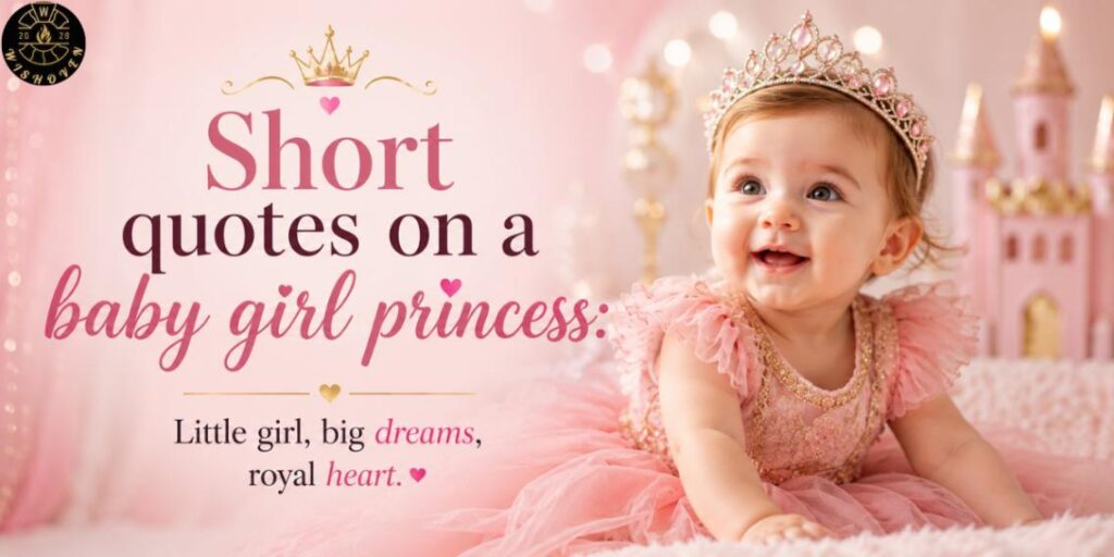 Short quotes on a baby girl princess
