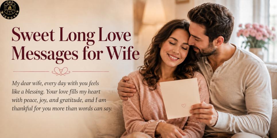 Sweet Long Love Messages for Wife