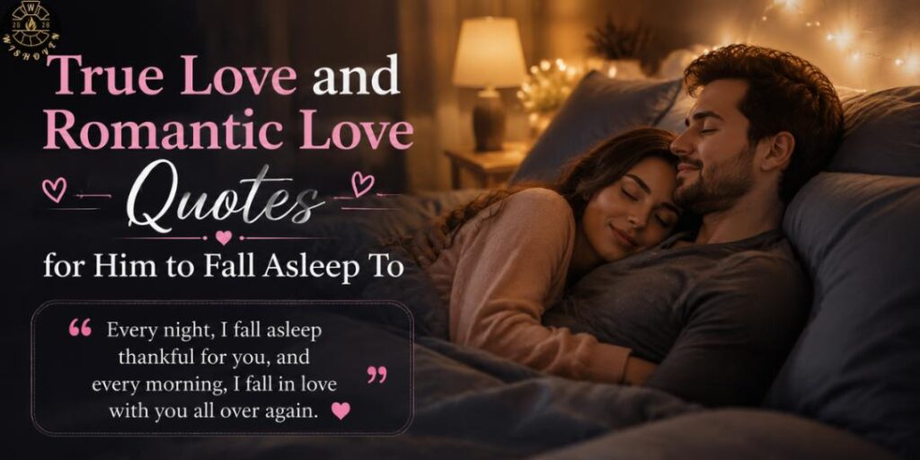 True Love and Romantic Love Quotes for Him to Fall Asleep To