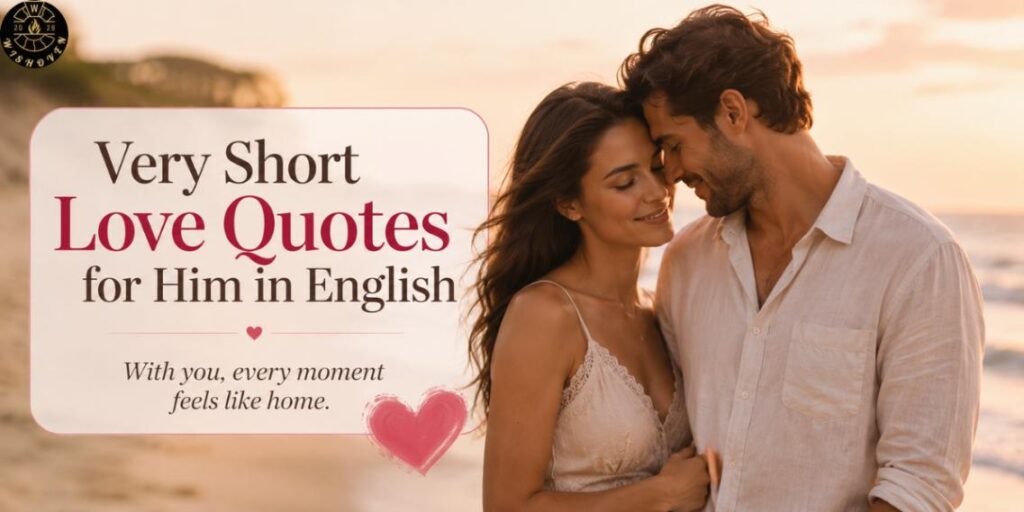 Very Short Love Quotes for Him in English