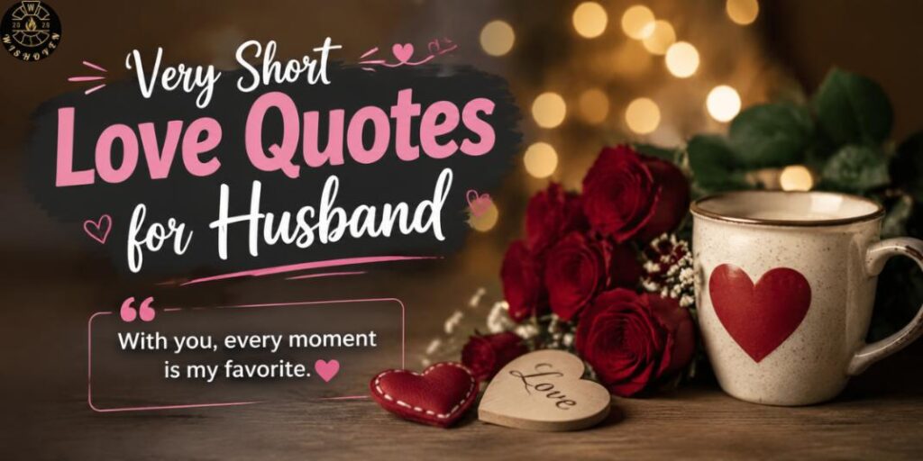 Very Short Love Quotes for Husband
